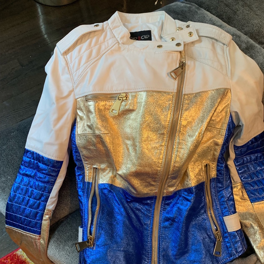 Leather motorcycle jacket. Never worn.
